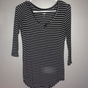 Black and white striped t-shirt